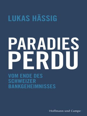 cover image of Paradies perdu